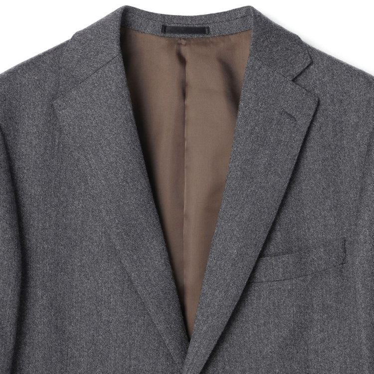 ＪＰ コンフォート 【THE 神 SUIT】【JOHN PEARSE comfort】【秋冬】2釦シングルスーツ ショートタック/グレー/ウエストムーブ/REDA ACTIVE/NEW ZEALAND MERINO/SHOWER CLEAN/※裾上げ必要 グレー中間