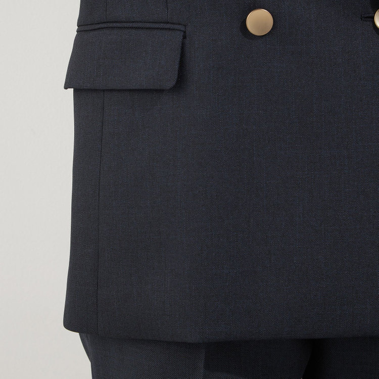 ソノタ（KONAKA用） 【Diana】【秋冬】ダブルジャケット/ネイビー/メタル釦/ウォッシャブル＆ストレッチ 紺中間