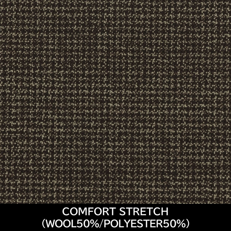 ＪＰ コンフォート 【パターンオーダー】【JOHN PEARSE comfort 6釦2掛ダブル】【春夏】スーツ/COMFORT STRETCH/ブラウン×チェック(WOOL50%/POLYESTER50%) ブラウン系(茶)