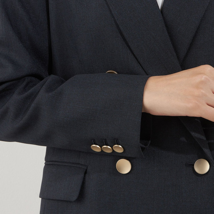 ソノタ（KONAKA用） 【Diana】【秋冬】ダブルジャケット/ネイビー/メタル釦/ウォッシャブル＆ストレッチ 紺中間