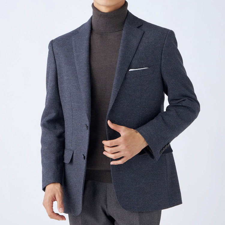 ＪＰコンフォート ネイビー 【JOHN PEARSE comfort navy】【秋冬】タートルネックセーター/ブラウン/洗える×毛玉レス 茶中間