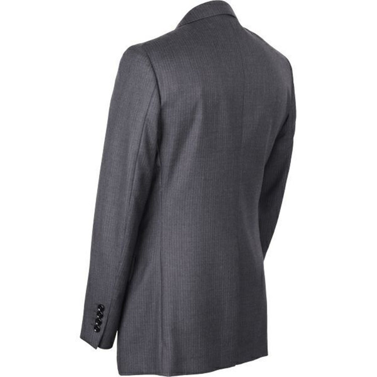 ＵＮＰＲＥＳＳＵＲＥ 【Unpressure】【秋冬】2釦シングルスーツ 0タック/グレー×ストライプ グレー系(灰)