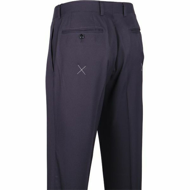 ハイスペックモーション 【HIGH SPEC MOTION】【年間】2釦シングルスーツ 0タック/ネイビー×シャドーストライプ/パンツウォシャブル 紺濃色