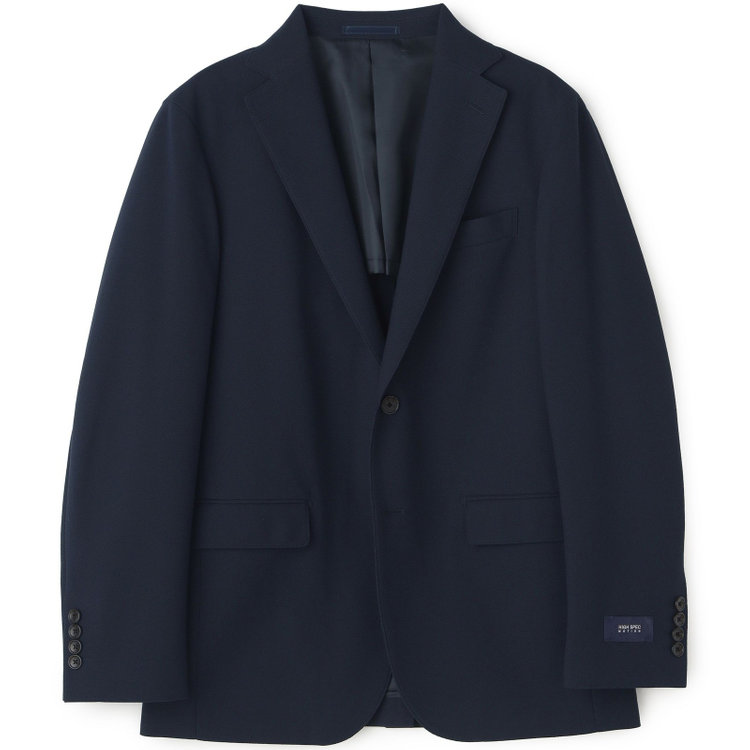 ハイスペックモーション 【HIGH SPEC MOTION】【春夏】ポリエステル2釦シングルジャケット/ネイビー 紺中間