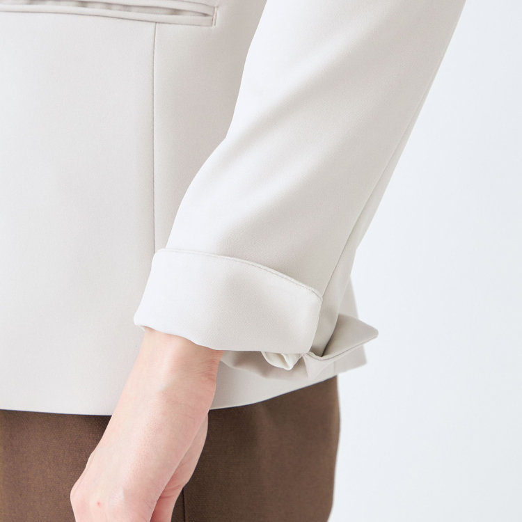 ＭＩＲＵＭ 【mirum purple】【年間】1釦テーラードジャケット/グレージュ グレー淡色