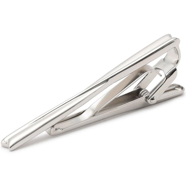 ネクタイピン56ｍｍ×5ｍｍ/シルバー