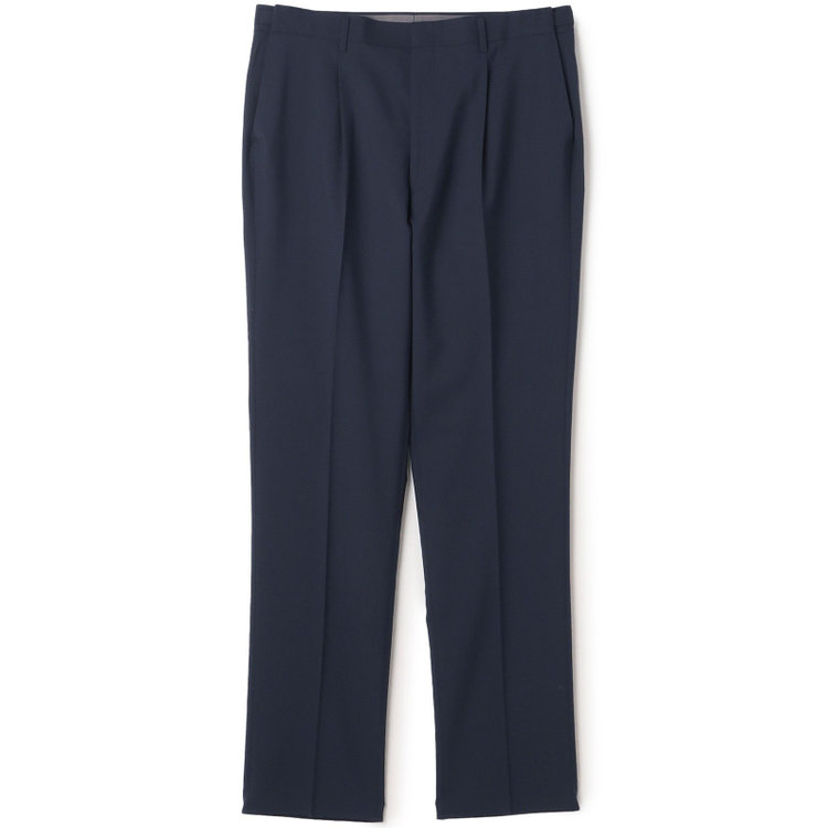 ソノタ（KONAKA用） 【L.O.X】【大きいサイズ】【春夏】ウールブレンド 1タックパンツスラックス/ネイビー/ウエストアジャスター仕様/※裾上げ必要 紺濃色