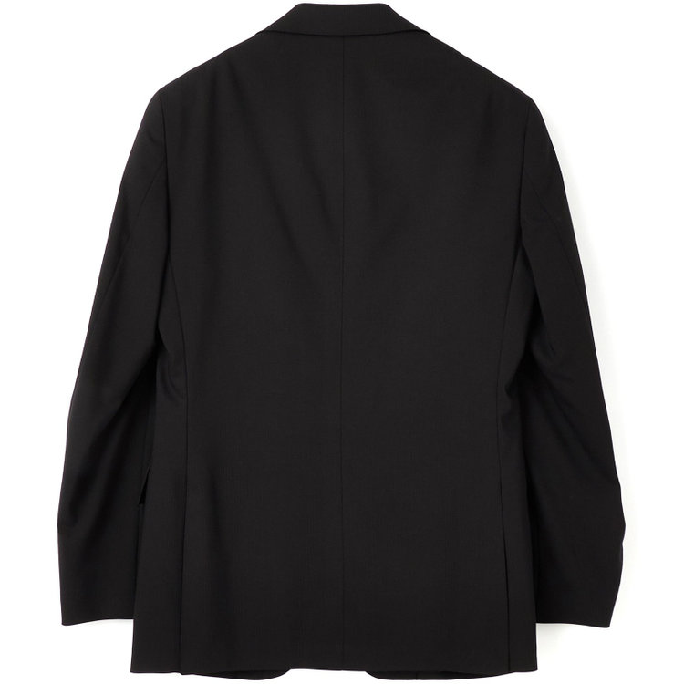 ＪＰ コンフォート 【JOHN PEARSE comfort】【春夏】2釦シングルスリーピーススーツ 1タック/ブラック×シャドーストライプ/ストレッチ/ウエストシャーリング仕様ULTRA MOVE/SHOWER CLEAN/※裾上げ必要 黒