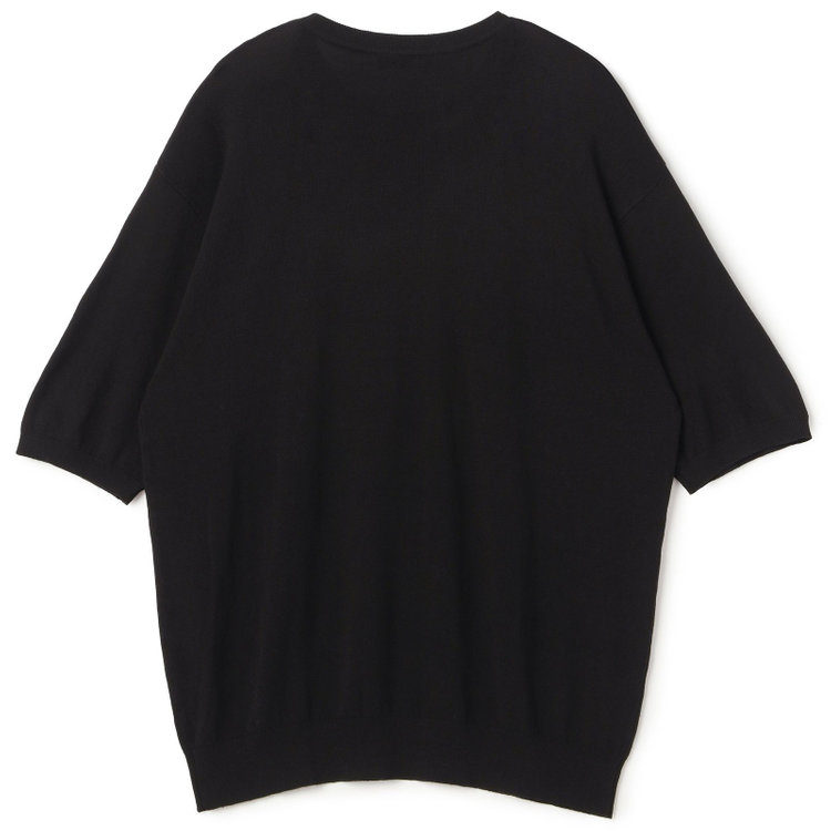 ＪＰコンフォート ネイビー 【半袖】ニットTシャツ/ブラック 黒