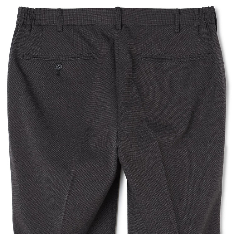 ＪＰ コンフォート 【JOHN PEARSE comfort】【秋冬】機能性ポリエステル ショートタックパンツ/グレー/ウエストシャーリング仕様/ULTRA MOVE/RIRANCHA/※裾上げ必要 グレー中間