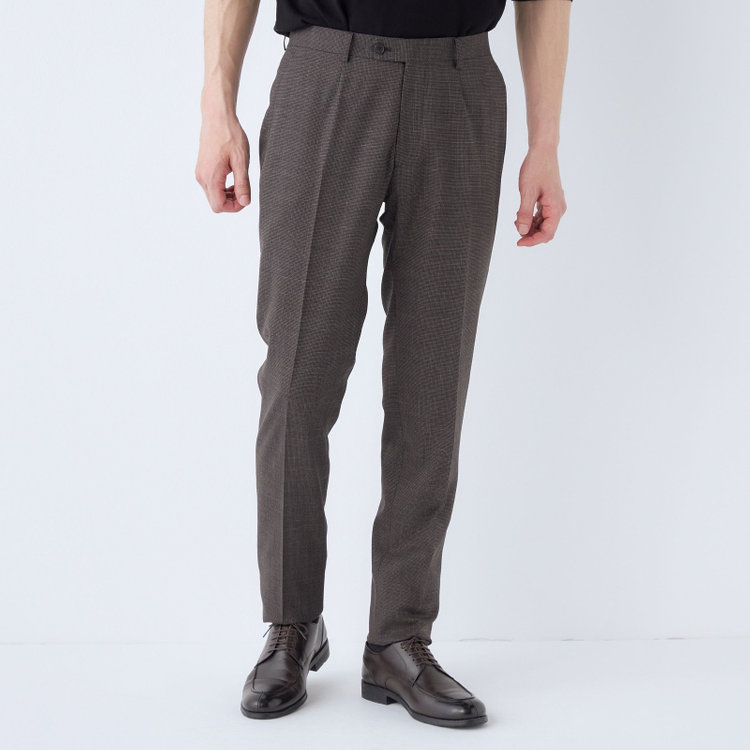 ＪＰ コンフォート 【JOHN PEARSE comfort】【春夏】2釦シングルスーツ ショートタック/ブラウン/REAL BROWN/NEW ZEALAND WOOLSHOWER CLEAN/SustainaBee Wool/※裾上げ必要 茶中間