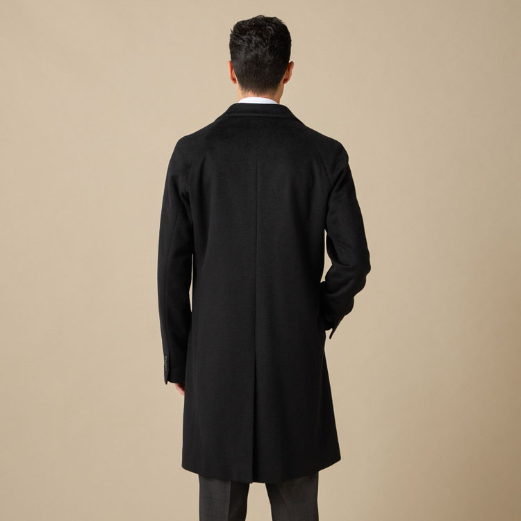 ＪＰ コンフォート 【JOHN PEARSE comfort】チェスターコート /ブラック /スプリットラグラン仕様 /ULTRA MOVE COAT/ウールブレンド 黒