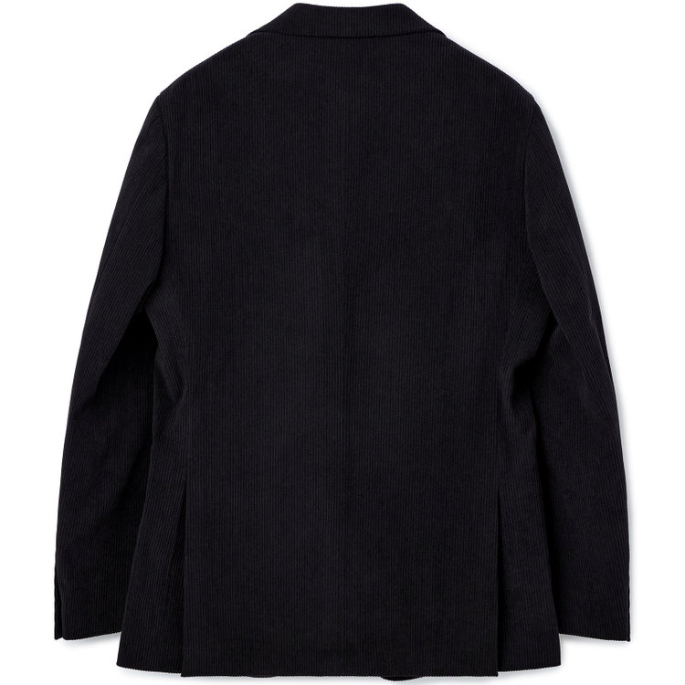 ＪＰコンフォート ネイビー 【JOHN PEARSE comfort navy】【秋冬】2釦シングルジャケット セットアップ対応/ブラック×トリコットコーデュロイ/ULTRA MOVE/ ウォッシャブル 黒