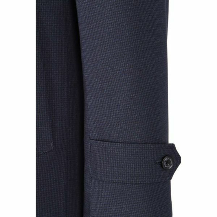 ＪＰ コンフォート 【JOHN PEARSE comfort】スタンドカラーコート/ネイビー×ハウンドトゥース/ULTRA MOVE/Comfortemp ネイビー系(紺)