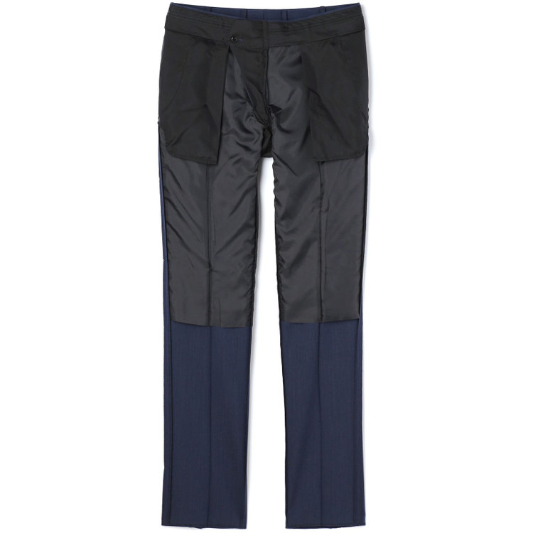 ＪＰセレクトライン 【JOHN PEARSE Black SELECT LINE】【秋冬】スペアパンツ付き/2釦シングルスーツ 0タック/ネイビー/※裾上げ必要 青中間
