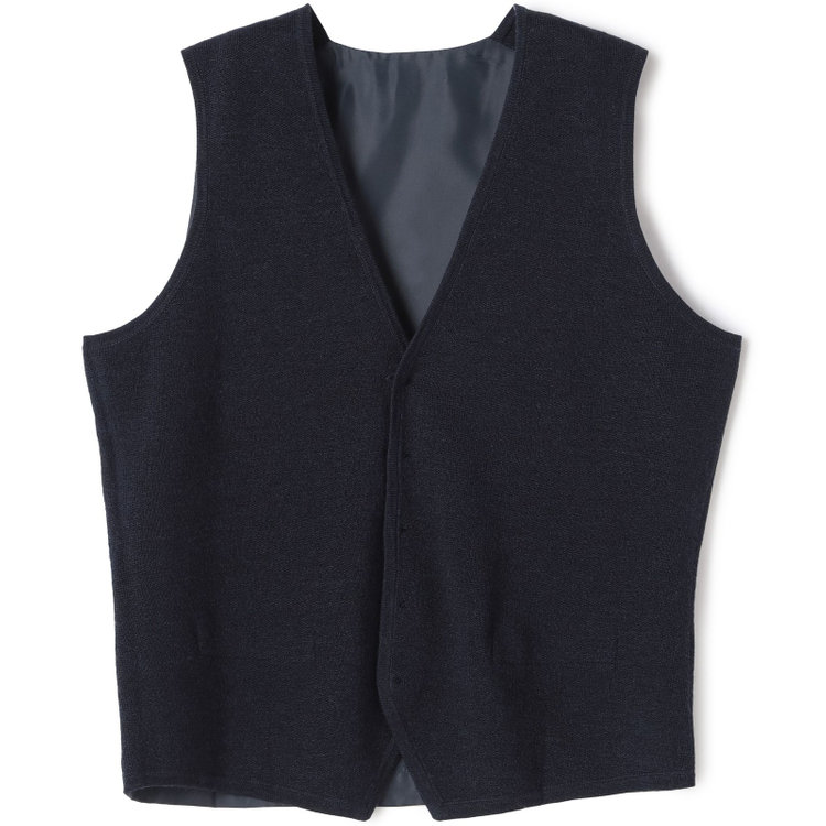 ＪＰ コンフォート 【JOHN PEARSE comfort navy】ニットジレ/ネイビー/ウォッシャブル 紺中間
