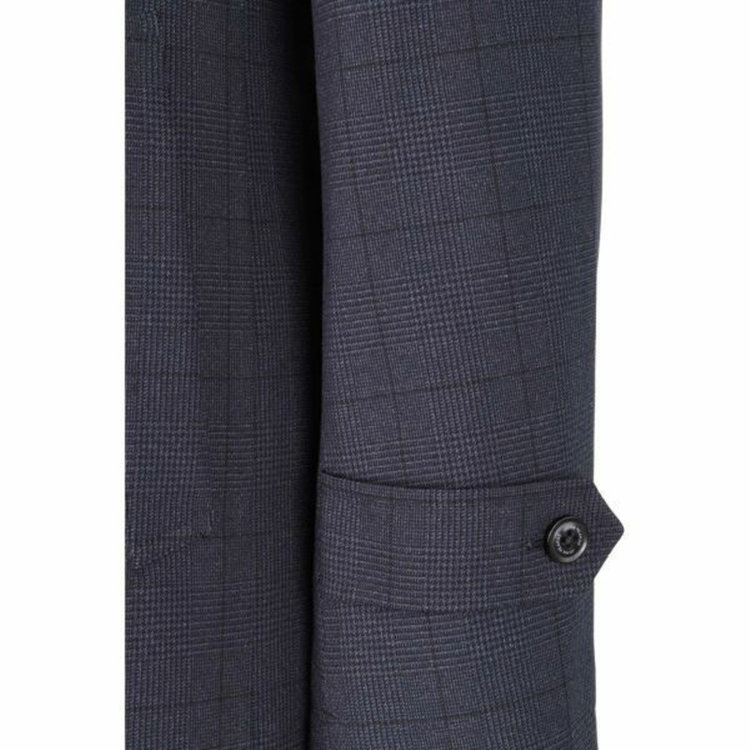 ＪＰ コンフォート 【JOHN PEARSE comfort】スタンドカラーコート/ネイビー×プレイド+オーバーペン/ULTRA MOVE/Comfortemp ネイビー系(紺)