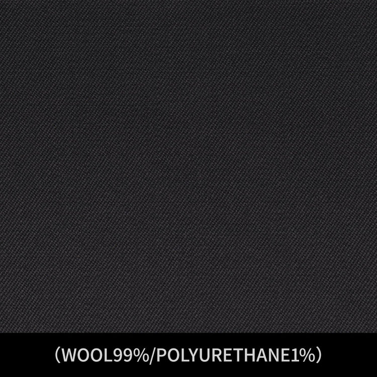 ジョンピアース 【パターンオーダー】【JOHN PEARSE SELECTLINE 2釦】【年間】スーツ/ブラック無地/(WOOL99%/POLYURETHANE1%) ブラック系(黒)