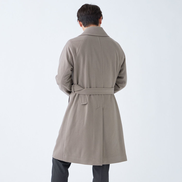 ソノタ（KONAKA用） 【PATRIZIO LORENTINI】ウールダブルラグランベルテッドコート/グレージュ/Premium Quality JAPAN その他