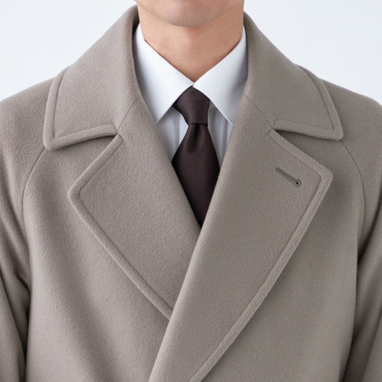 ソノタ（KONAKA用） 【PATRIZIO LORENTINI】ウールダブルラグランベルテッドコート/グレージュ/Premium Quality JAPAN その他