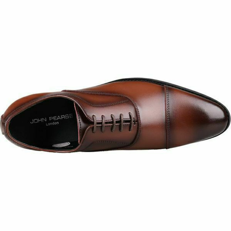 ジョンピアース 【JOHN PEARSE】ストレートチップ ドレスシューズ/ブラウン/セメント製法 ブラウン系(茶)