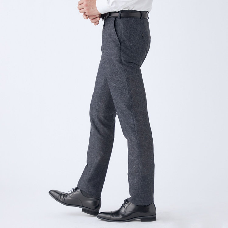 ＪＰ コンフォート 【JOHN PEARSE comfort navy】【春夏】機能性ポリエステル ショートタックパンツ/ネイビー/ウエストムーブ仕様/ULTRA MOVE/※裾上げ必要 紺中間