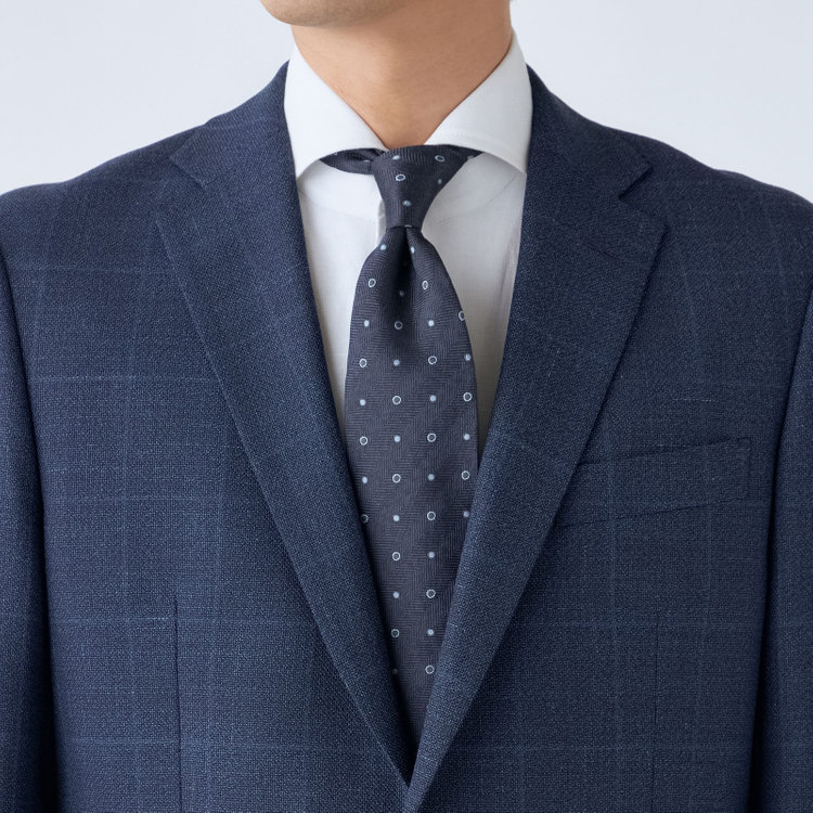 ドナートヴィンチ 【Donato Vinci Italy】【春夏】ウールリネンブレンド2釦シングルジャケット/ネイビー/NEW ZEALAND WOOL MIX 紺濃色