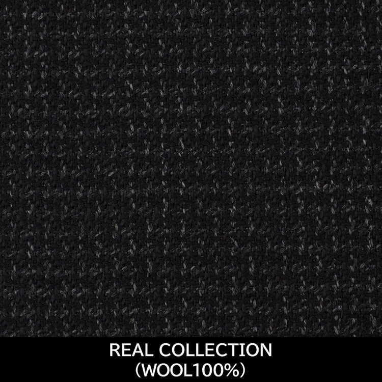 ＪＰ コンフォート 【パターンオーダー】【JOHN PEARSE comfort 6釦2掛ダブル】【秋冬】スーツ/REAL COLLECTION/ブラック×ドビー(WOOL100%) ブラック系(黒)