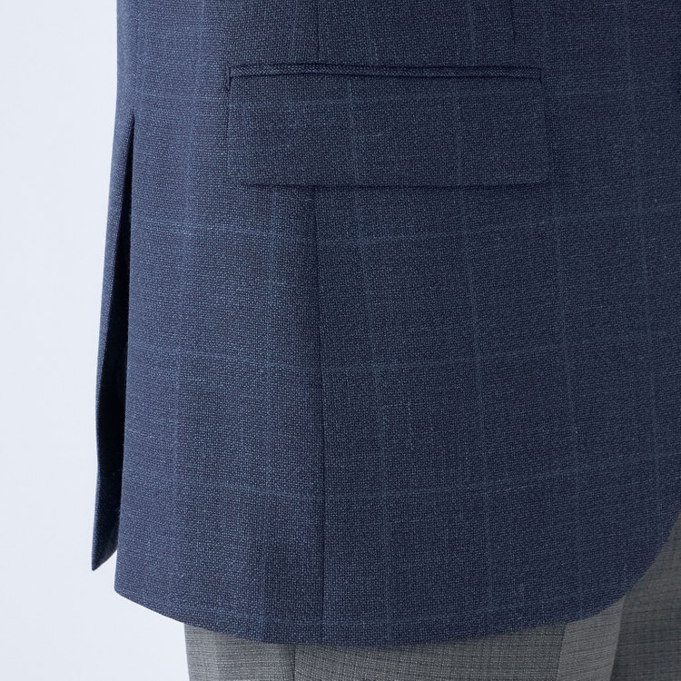 ドナートヴィンチ 【Donato Vinci Italy】【春夏】ウールリネンブレンド2釦シングルジャケット/ネイビー/NEW ZEALAND WOOL MIX 紺濃色