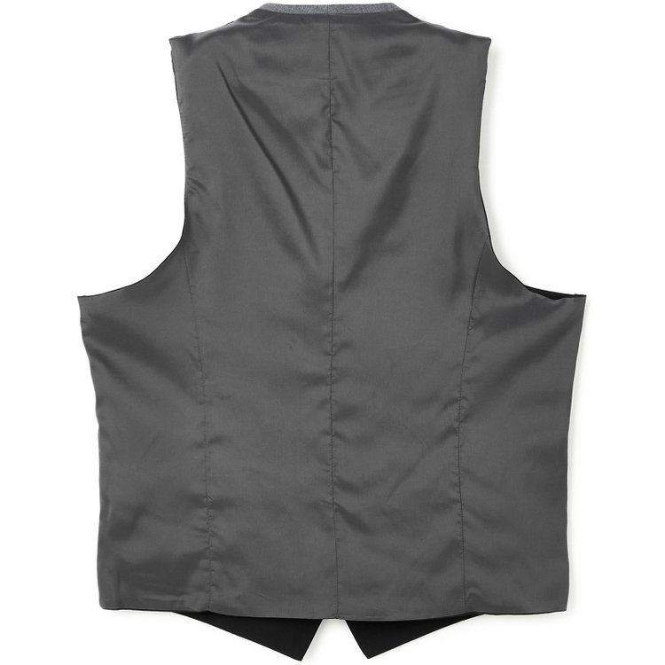 ソノタ（KONAKA用） 【JOHN PEARSE BLACK】【年間】リバーシブルジレ(ベスト)/ブラック＆グレー/SHOWER CLEAN 黒