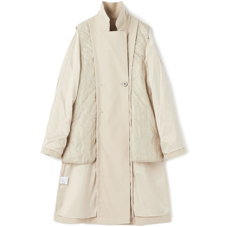 ナチュラル　ビューティー 【NATURAL BEAUTY】ダブルトレンチベルテッドコート/ベージュ 茶淡色
