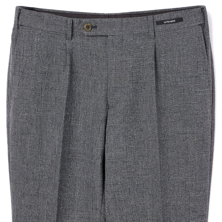 ＪＰコンフォート ネイビー 【JOHN PEARSE comfort navy】【秋冬】TUMUGITO 1タックパンツ セットアップ対応/ グレー/ ウエストムーブ/ULTRA MOVE/ ウォッシャブル ※裾直し必要 グレー中間