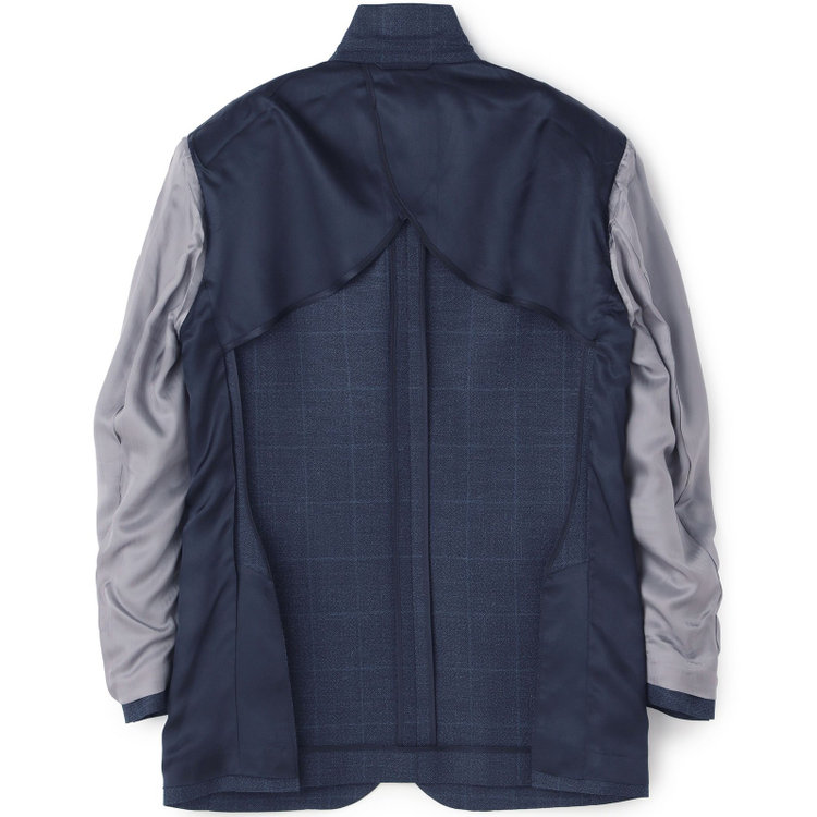 ドナートヴィンチ 【Donato Vinci Italy】【春夏】ウールリネンブレンド2釦シングルジャケット/ネイビー/NEW ZEALAND WOOL MIX 紺濃色