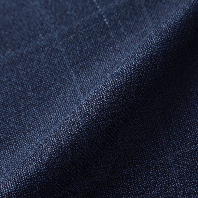 ドナートヴィンチ 【Donato Vinci Italy】【春夏】ウールリネンブレンド2釦シングルジャケット/ネイビー/NEW ZEALAND WOOL MIX 紺濃色