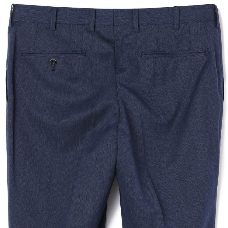 ＪＰセレクトライン 【JOHN PEARSE Black SELECT LINE】【秋冬】スペアパンツ付き/2釦シングルスーツ 0タック/ネイビー/※裾上げ必要 青中間