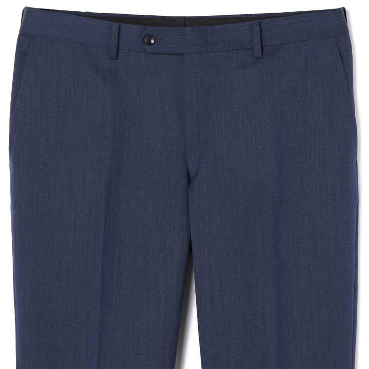 ＪＰセレクトライン 【JOHN PEARSE Black SELECT LINE】【秋冬】スペアパンツ付き/2釦シングルスーツ 0タック/ネイビー/※裾上げ必要 青中間