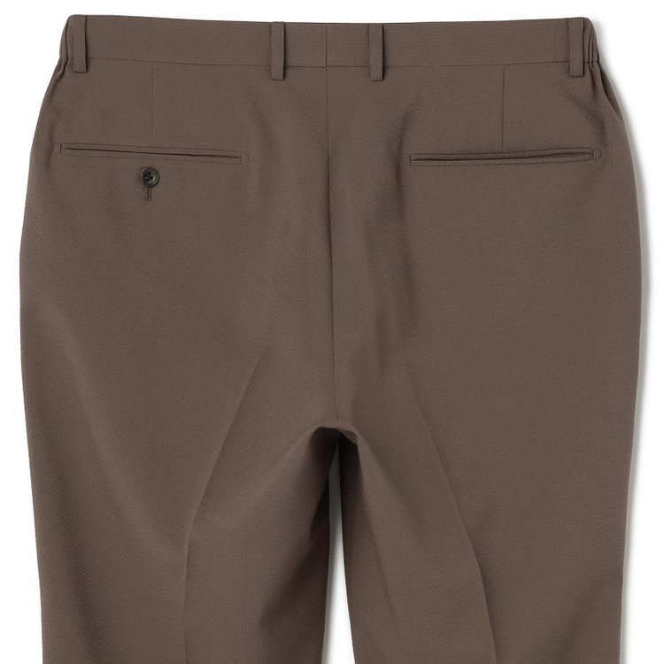 ハイスペックモーション 【HIGH SPEC MOTION】【春夏】パンツ/ブラウン/ウエストシャーリング仕様/※裾上げ必要 茶淡色