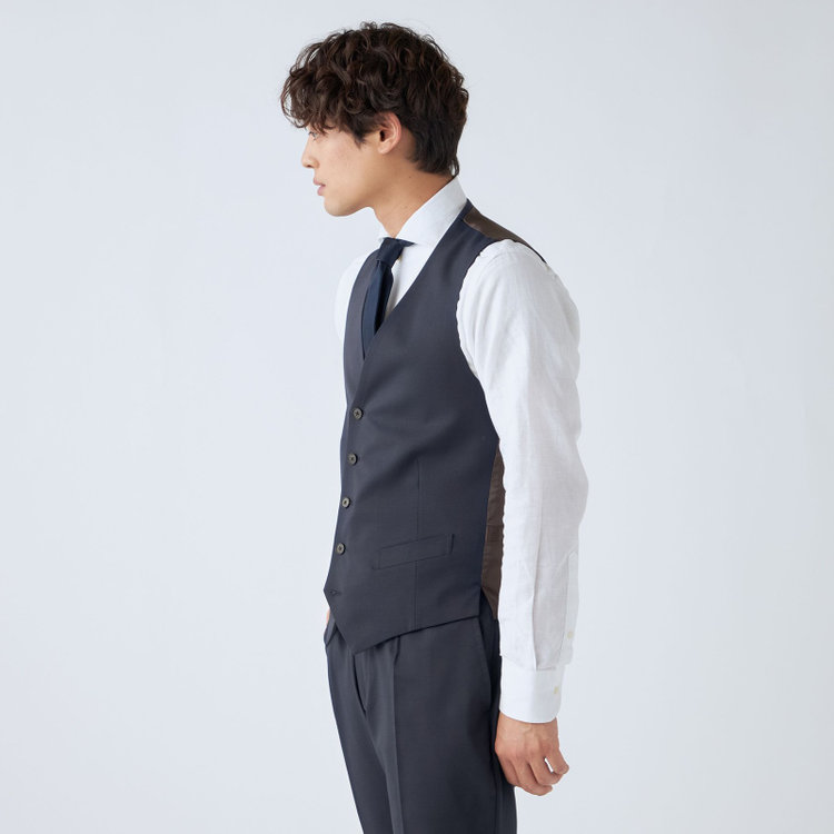 ＪＰ コンフォート 【ULTRA MOVE CROSS】【JOHN PEARSE comfort】【年間】リバーシブルジレ・ベスト/グレー×ハウンドトゥース＆ネイビー×カルゼ その他