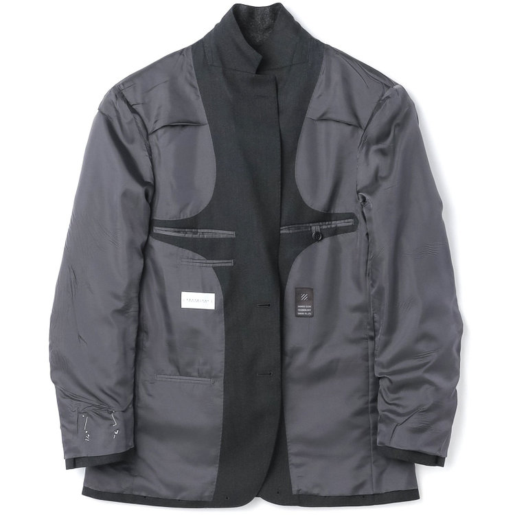 ＫＡＮＳＡＩＭＡＮ 【KANSAIMAN collection】【秋冬】2釦シングルスーツ ショートタック/カーキ/SHOWER CLEAN/※裾上げ必要 黄淡色