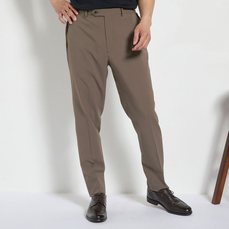 ハイスペックモーション 【HIGH SPEC MOTION】【春夏】パンツ/ブラウン/ウエストシャーリング仕様/※裾上げ必要 茶淡色