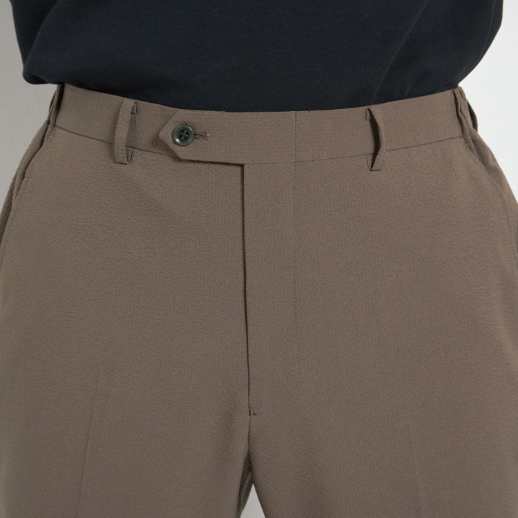ハイスペックモーション 【HIGH SPEC MOTION】【春夏】パンツ/ブラウン/ウエストシャーリング仕様/※裾上げ必要 茶淡色