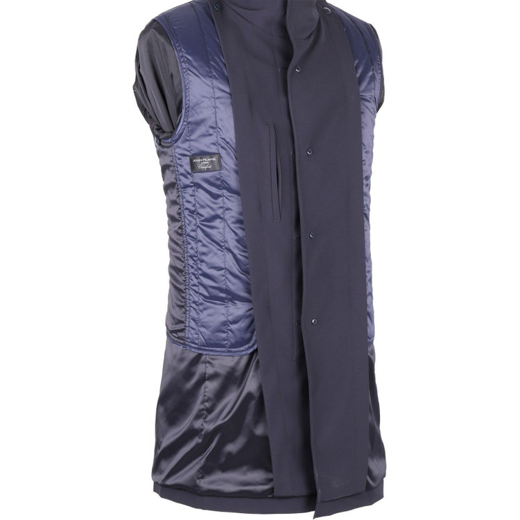 ＪＰ コンフォート 【JOHN PEARSE comfort】スタンドカラーコート/ネイビー×ソリッド/ULTRA MOVE/耐久撥水/吸放湿繊維/NANO-HEAT YOKOHAMA ネイビー系(紺)