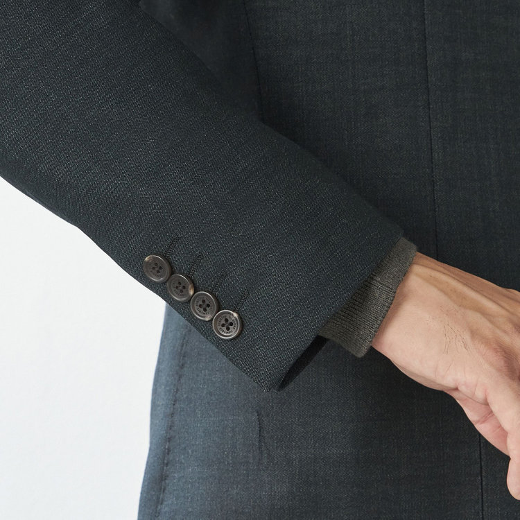 スタンリーブラッカ 【stanley blacker new york】【秋冬】2釦ジャケット 黄淡色