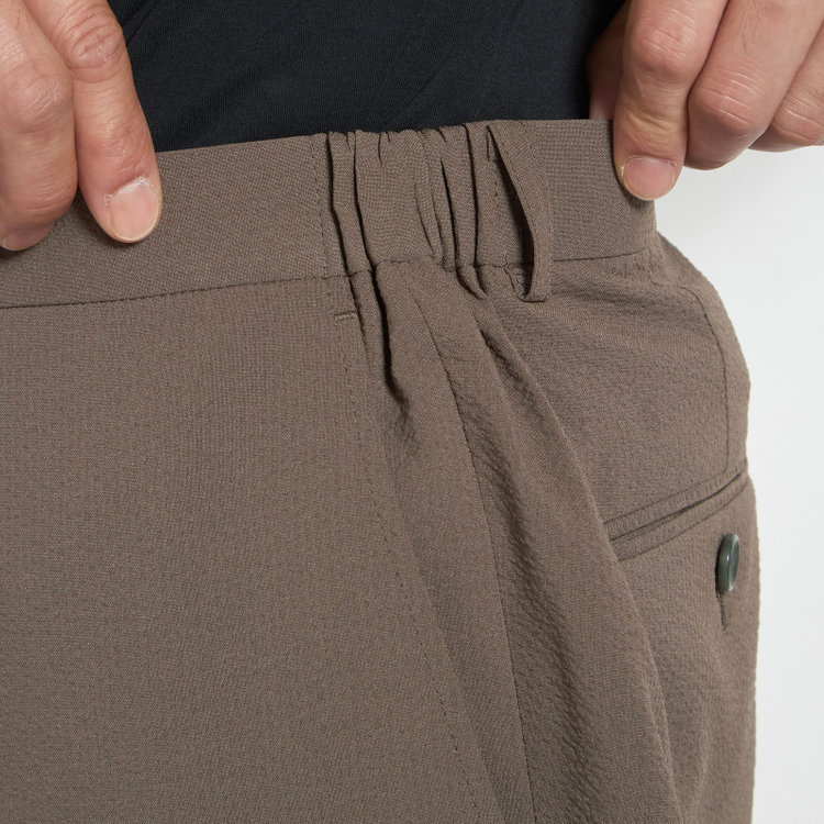 ハイスペックモーション 【HIGH SPEC MOTION】【春夏】パンツ/ブラウン/ウエストシャーリング仕様/※裾上げ必要 茶淡色