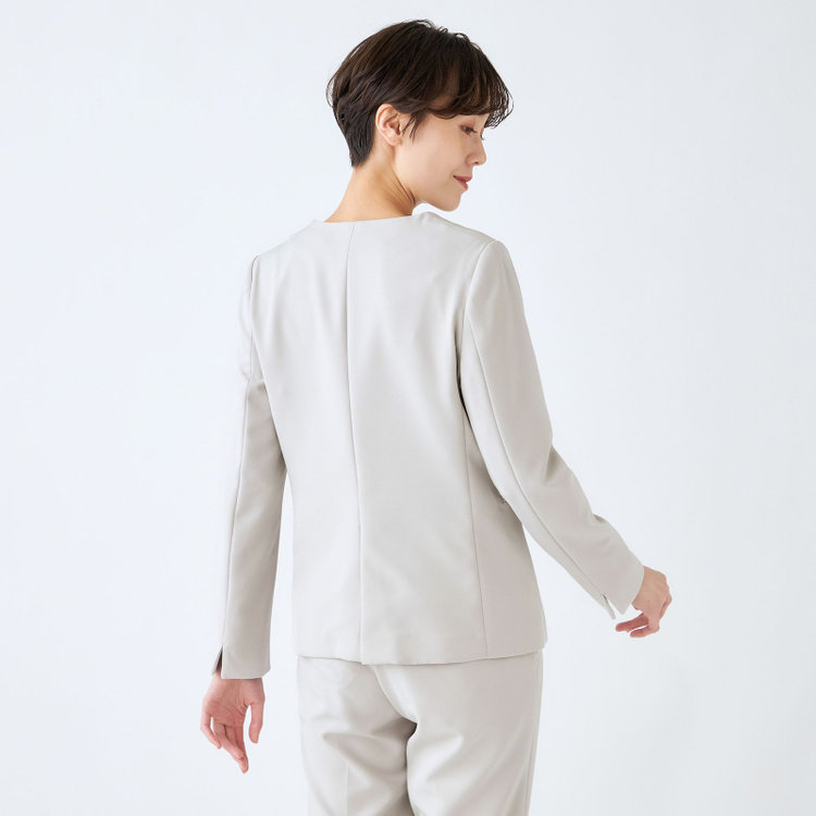 KONAKA　アウトレット 【WEB限定/OUTLET/汚れ・キズ等有】【mirum purple】【年間】キーカラージャケット/グレージュ グレー淡色