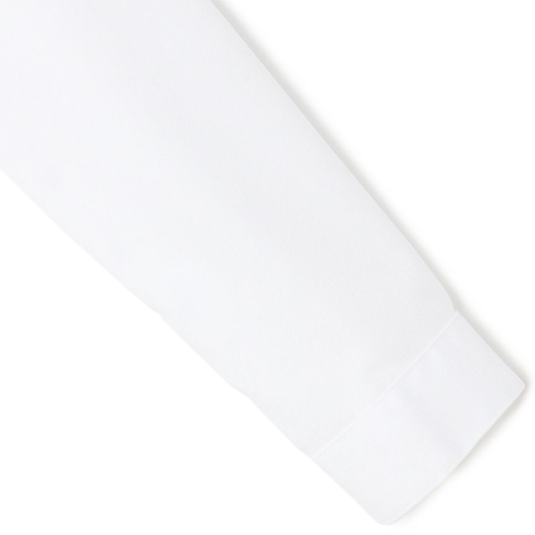 ナチュラル　ビューティー 【NATURAL BEAUTY】リボン取り外しブラウス/ホワイト×ドビー 白