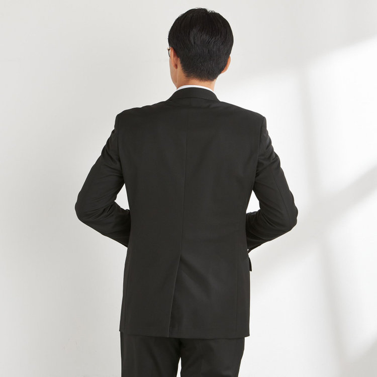 ＪＰセレクトライン 【JOHN PEARSE Black SELECT LINE】【年間】スリーピース2釦シングル0タックスーツ/ブラック/※裾上げ必要 黒