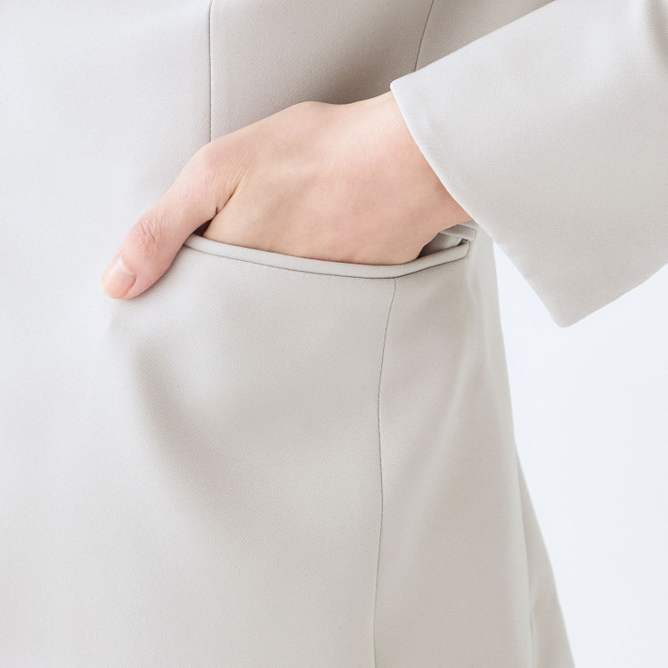 KONAKA　アウトレット 【WEB限定/OUTLET/汚れ・キズ等有】【mirum purple】【年間】キーカラージャケット/グレージュ グレー淡色