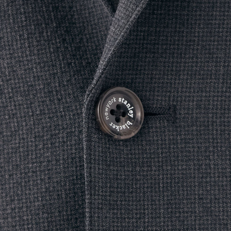 スタンリーブラッカ 【stanley blacker new york】【春夏】2釦シングルジャケット/グレー/ストレッチ＆サッカー グレー濃色