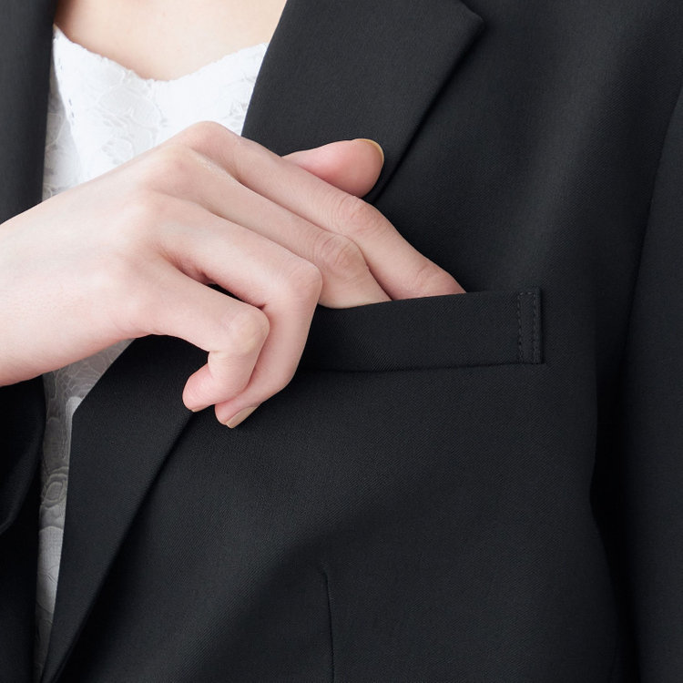 ナチュラル　ビューティー 【NATURAL BEAUTY】【年間】2釦ジャケット/ブラック 黒